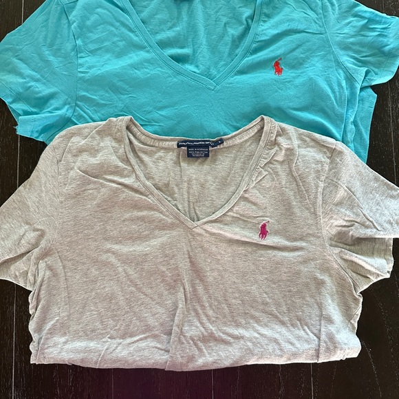 Ralph Lauren Short Sleeve Tees in Gray and Teal - Picture 1 of 1